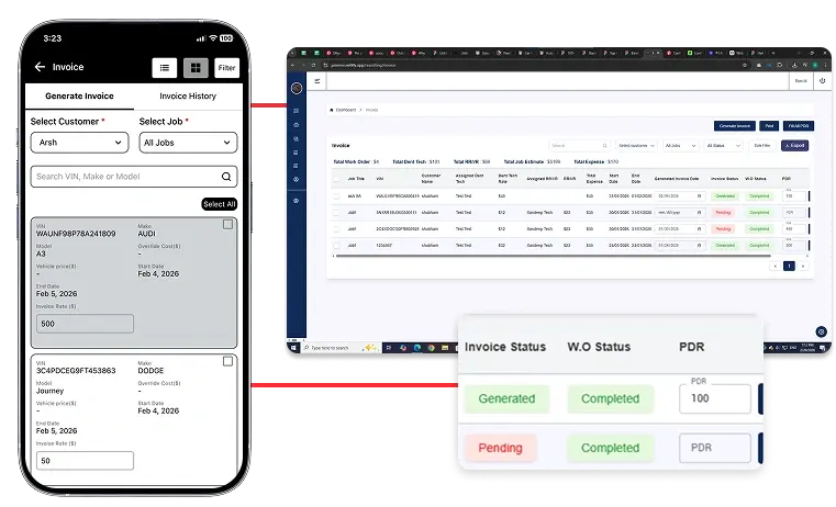 Invoice Generation & Work Order  Made Simple